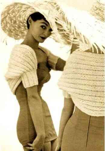 Hamaca Shrug Simple Vintage Knitting Pattern