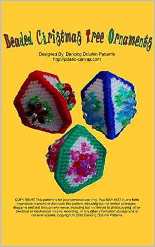 Beaded Christmas Tree Ornaments: Plastic Canvas Pattern