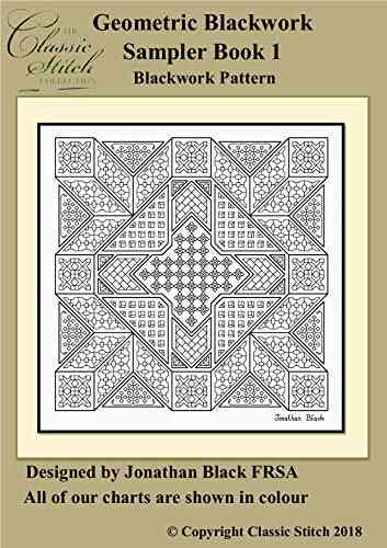 Geometric Blackwork Sampler 1 Blackwork Pattern