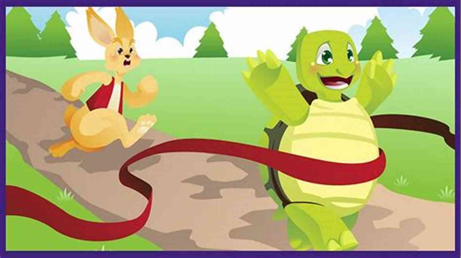 A Tortoise Taking Slow, Steady Steps While The Hare Quickly Runs In The Background A One Night Stand With Nine: The Uncommon Side Of Common Stories