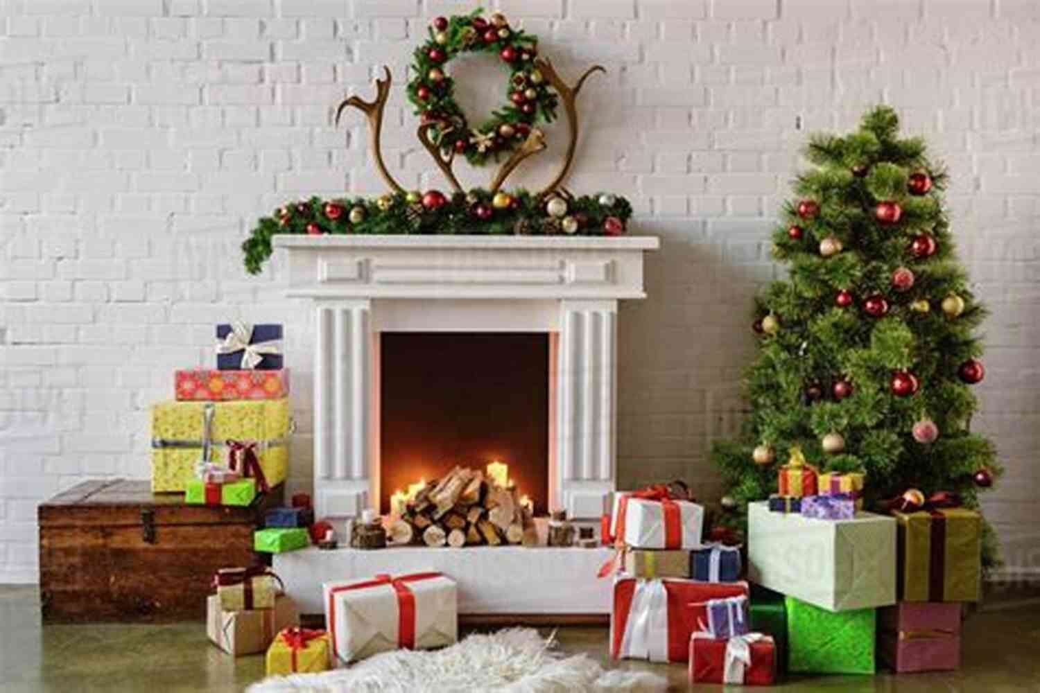 A Warm And Festive Living Room Adorned With Christmas Decorations Clear As Spirit: Poems About Lovers Family Friends And Home: The Relationships That Shape Our Lives