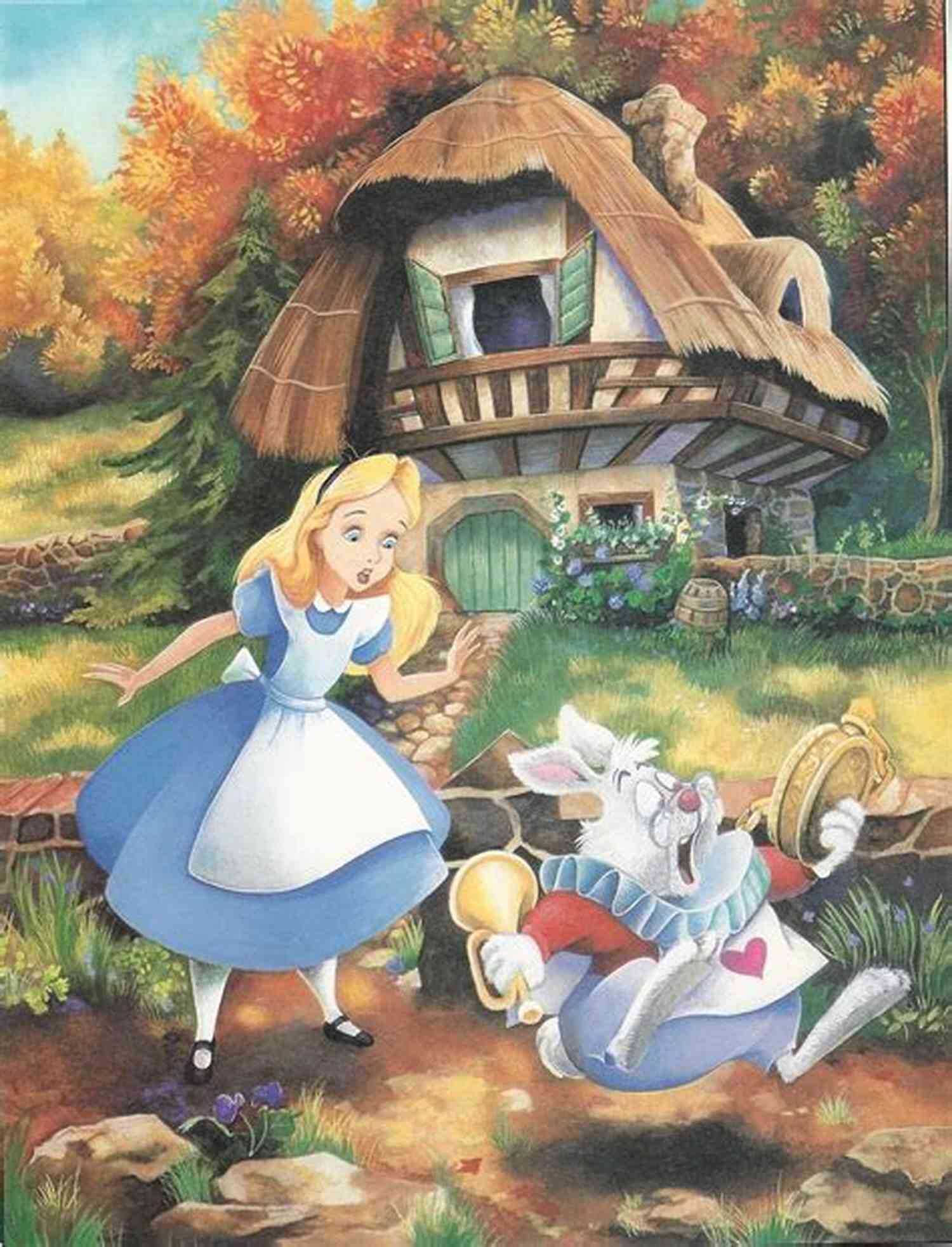 Alice And The White Rabbit Alice S Adventures In Wonderland : Illustrated Edition
