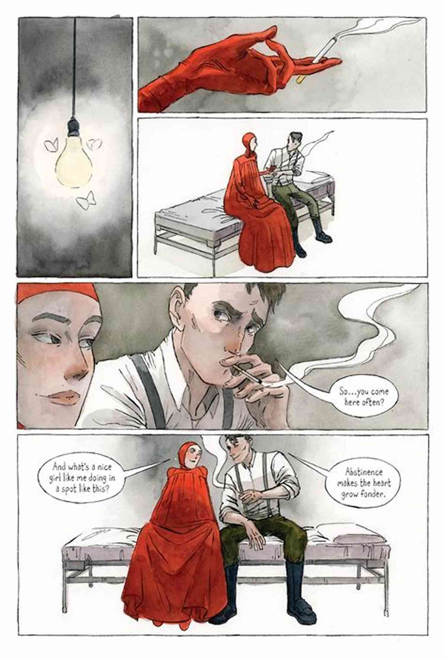 An Illustration From The Handmaid's Tale Graphic Novel The Handmaid S Tale (Graphic Novel): A Novel