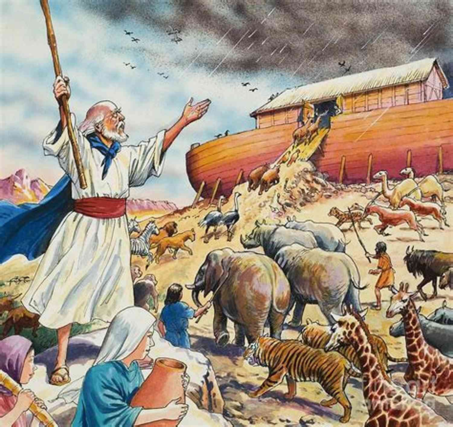 Artistic Interpretation Of Bible Stories – A Man Painting A Biblical Scene A Fun Way To Connect With Bible Stories