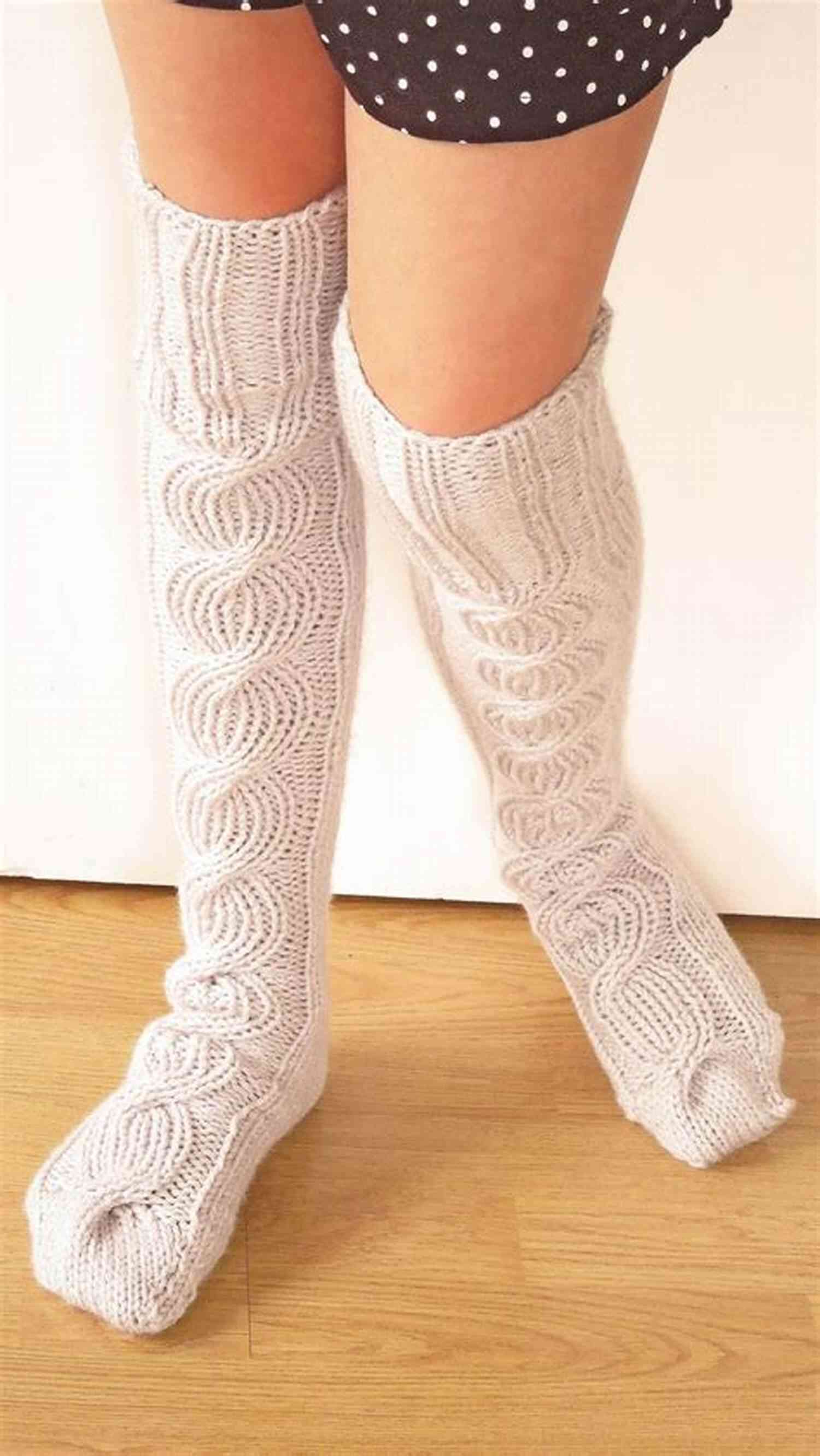 Chunky Ribbed Socks Thigh High Chunky Socks Knitting Pattern