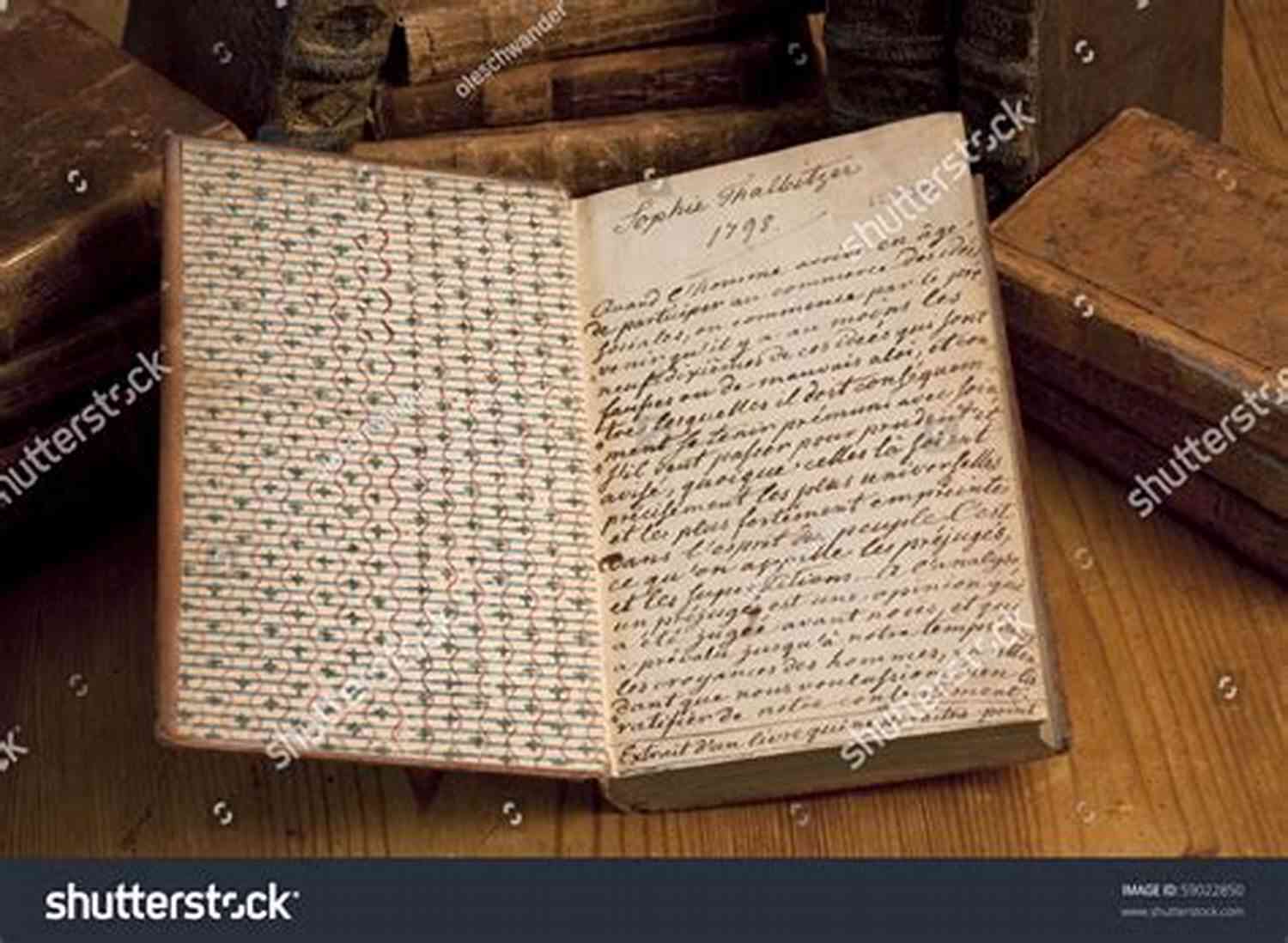 Close Up Of An Open Book With Handwritten Poems And A Pen Lying On A Wooden Table Life: A Of Poems