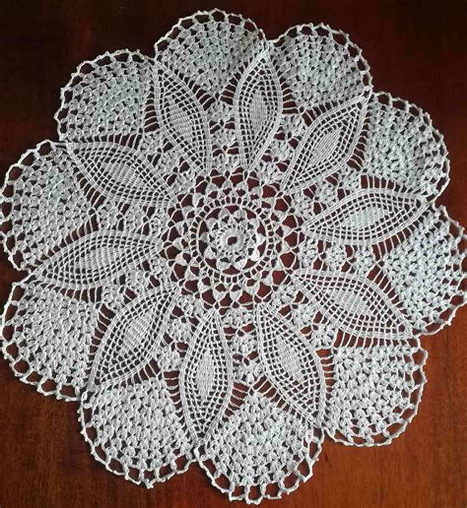 Coffee Table Adorned With A Vintage Crochet Doily Coffee Table Doily Vintage Crochet Pattern EBook
