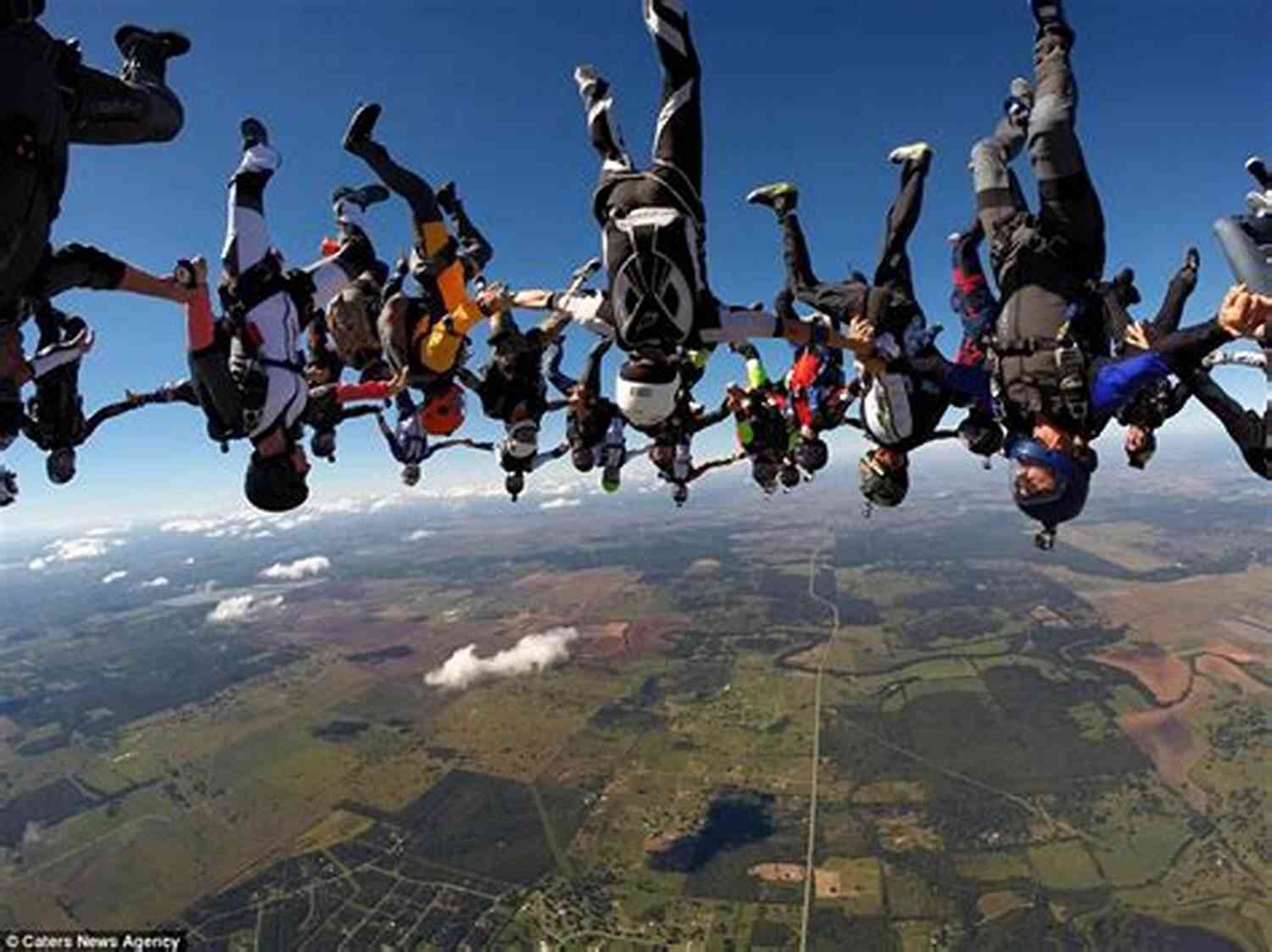 Gene Moyers And A Group Of Skydivers Plunging Towards The Earth Alternative Air Adventures Gene Moyers