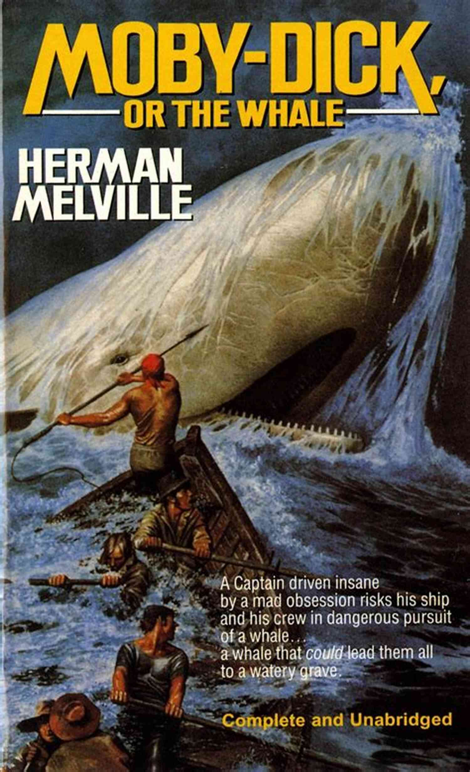 Illustration Of 'Moby Dick' Book Cover Classic Adventure Stories: Twenty One Tales Of People Pushed To The Limit (Classic): A Timeless Collection Of Gripping Yarns