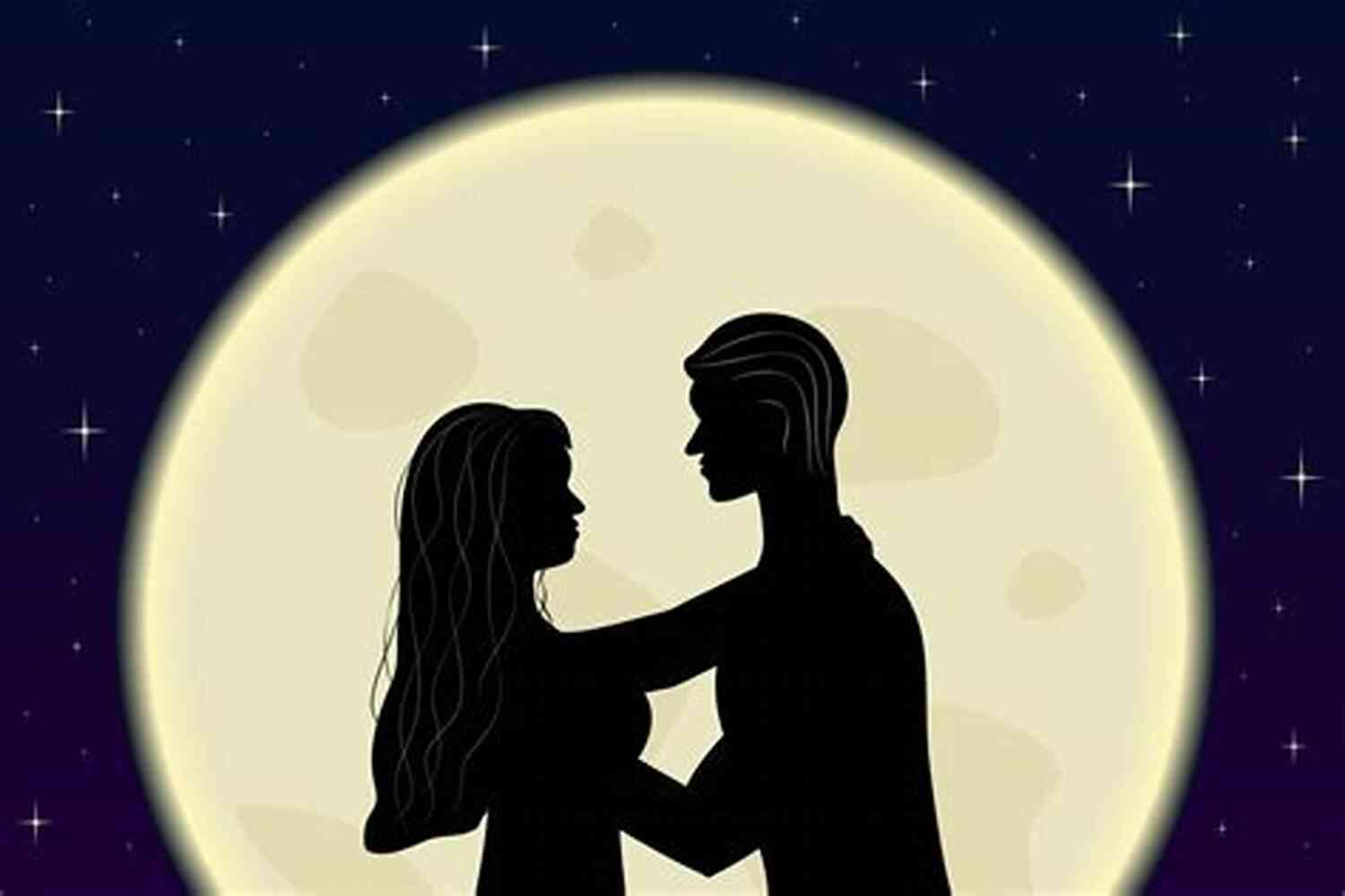 Illustration Of A Couple Embracing In The Moonlight The Complete Works Of Parthenius Illustrated: Love Romances
