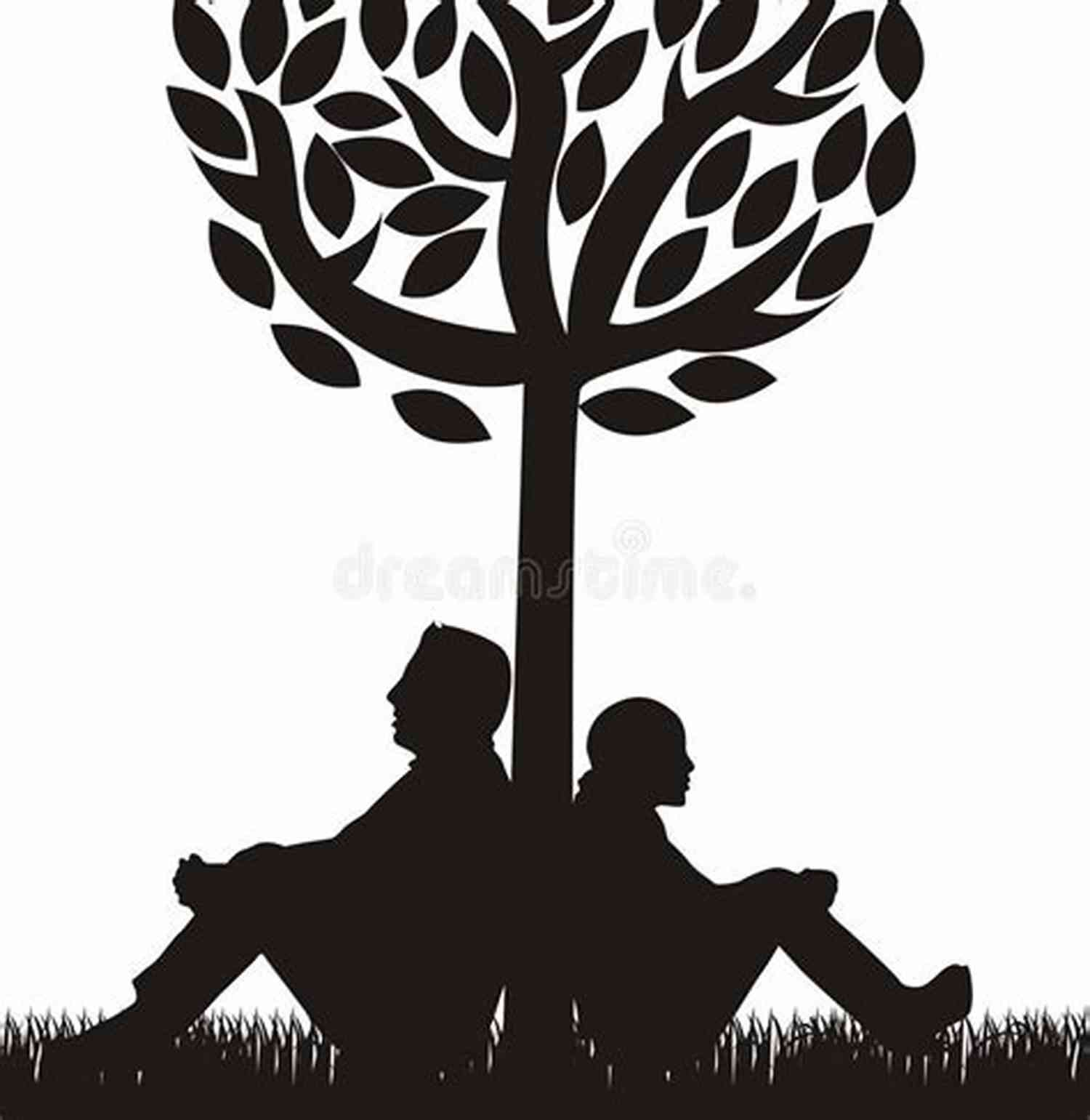 Illustration Showcasing A Couple Under A Tree, Lost In Each Other's Arms The Complete Works Of Parthenius Illustrated: Love Romances