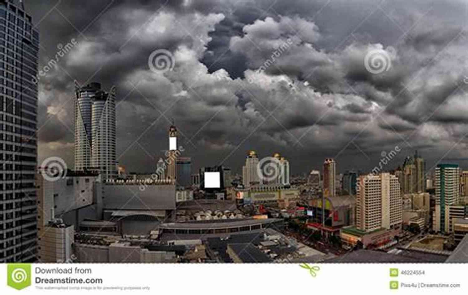 Mysterious Dark Clouds Looming Over A City BEHIND EVERY DARK CLOUD: The Beauty Behind The Scars