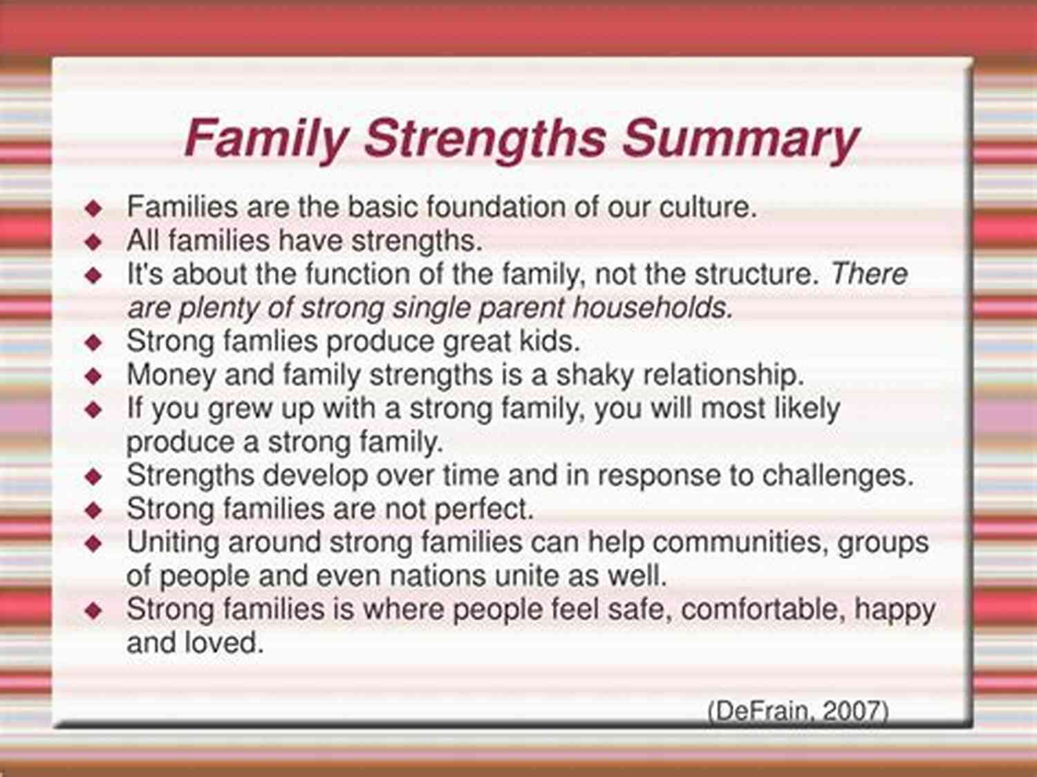 Poem About Family: Strength Of A Family By Michael Johnson Inspirational Poems: Poems Of Love Friendship And Family