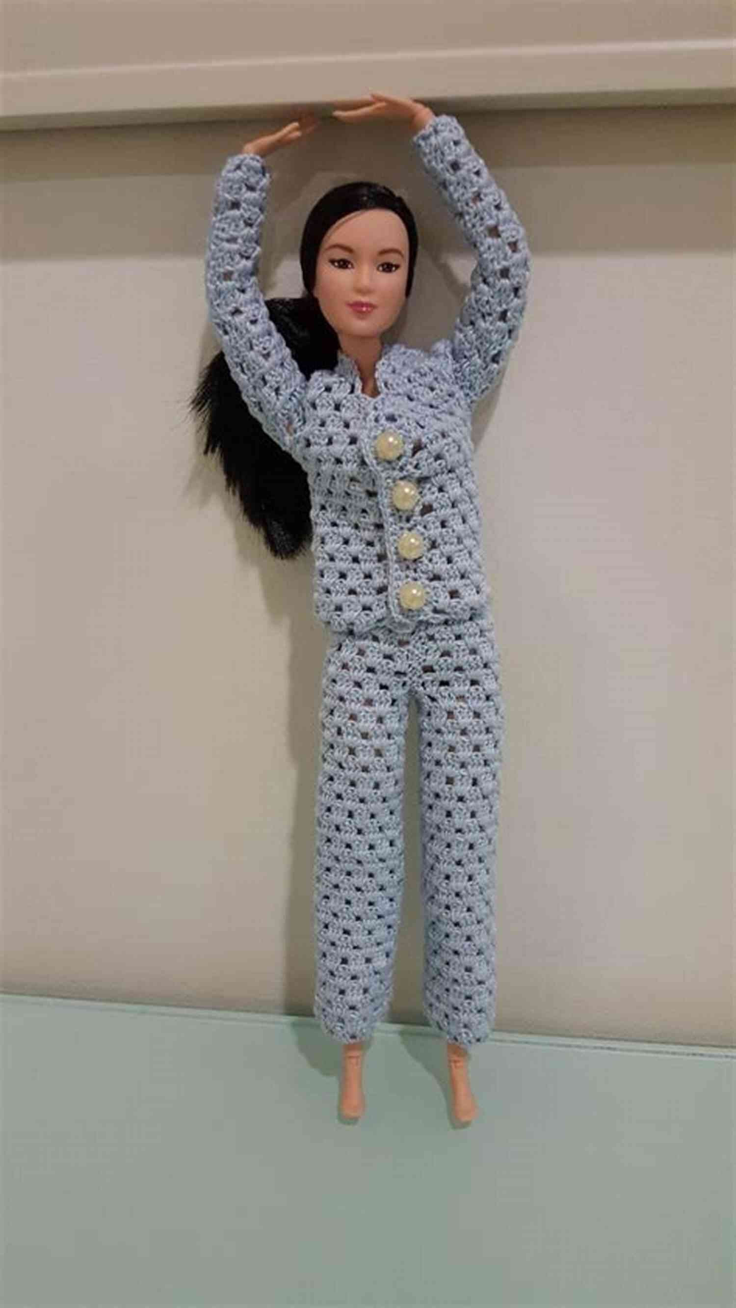 Crochet Pattern For A Comfy Pajama Set For Barbie Crochet Patterns For Barbie And Fashion Dolls