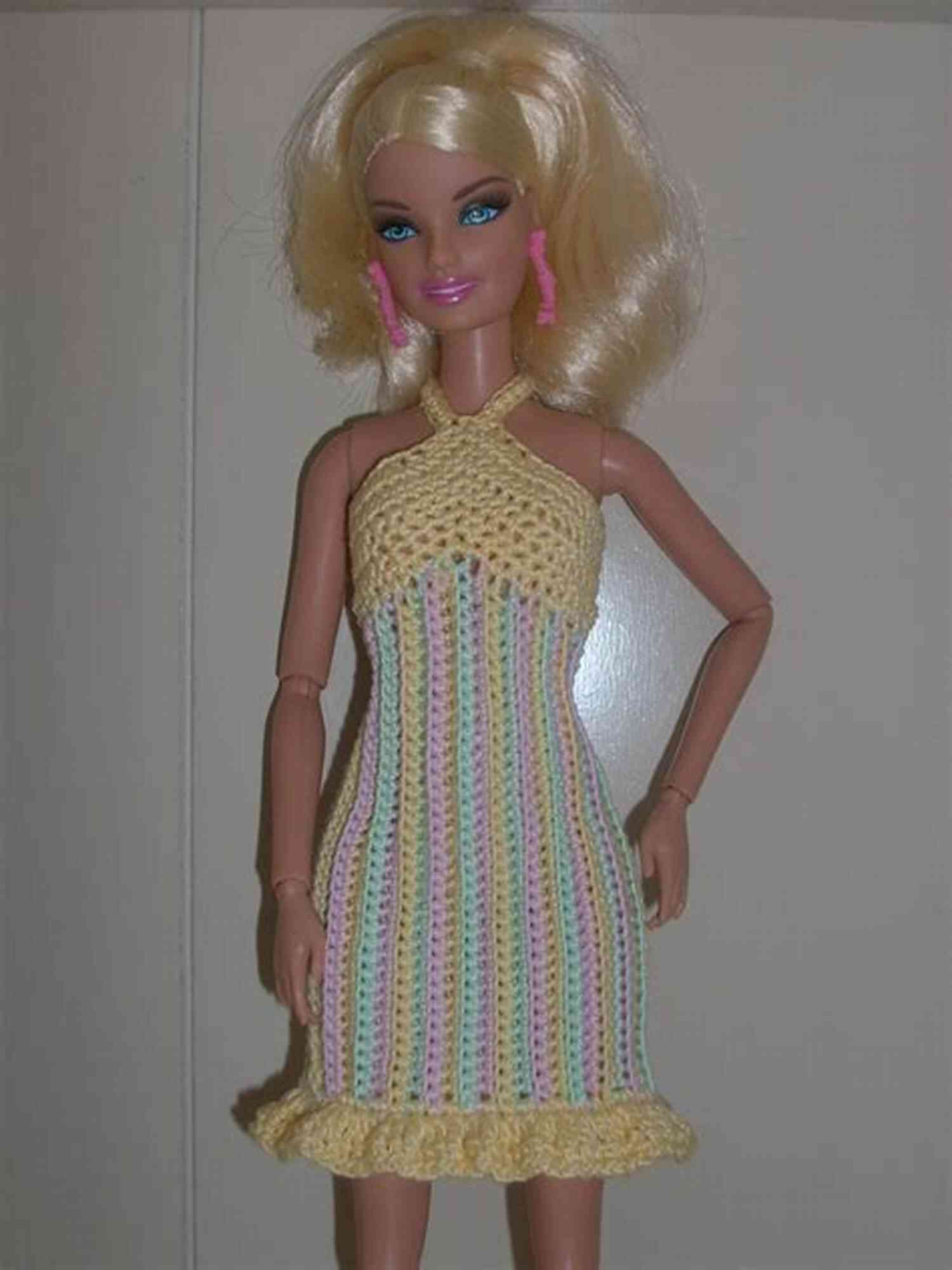 Crochet Pattern For A Cute Sundress For Barbie Crochet Patterns For Barbie And Fashion Dolls