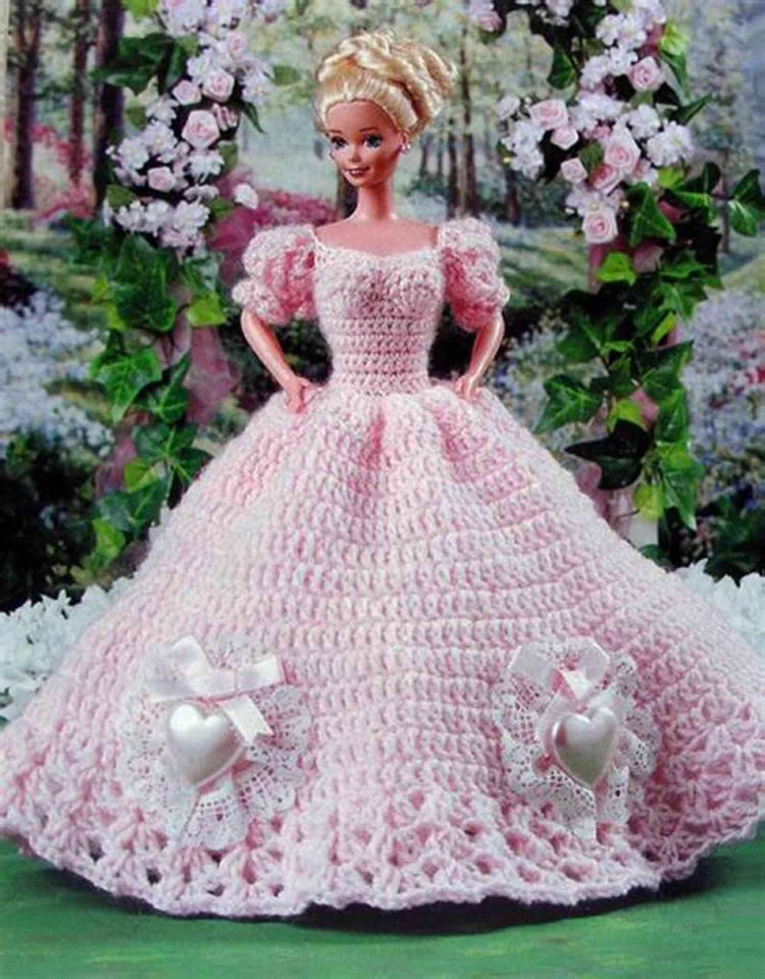 Crochet Pattern For A Formal Ball Gown For Barbie Crochet Patterns For Barbie And Fashion Dolls