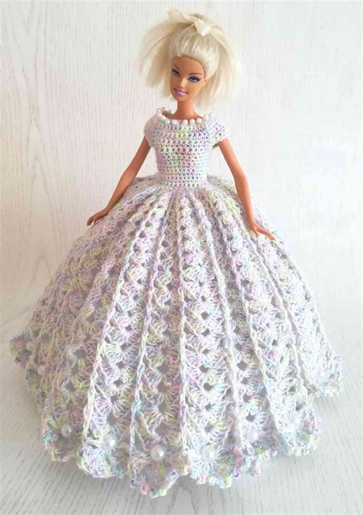 Crochet Pattern For An Elegant Evening Gown For Barbie Crochet Patterns For Barbie And Fashion Dolls