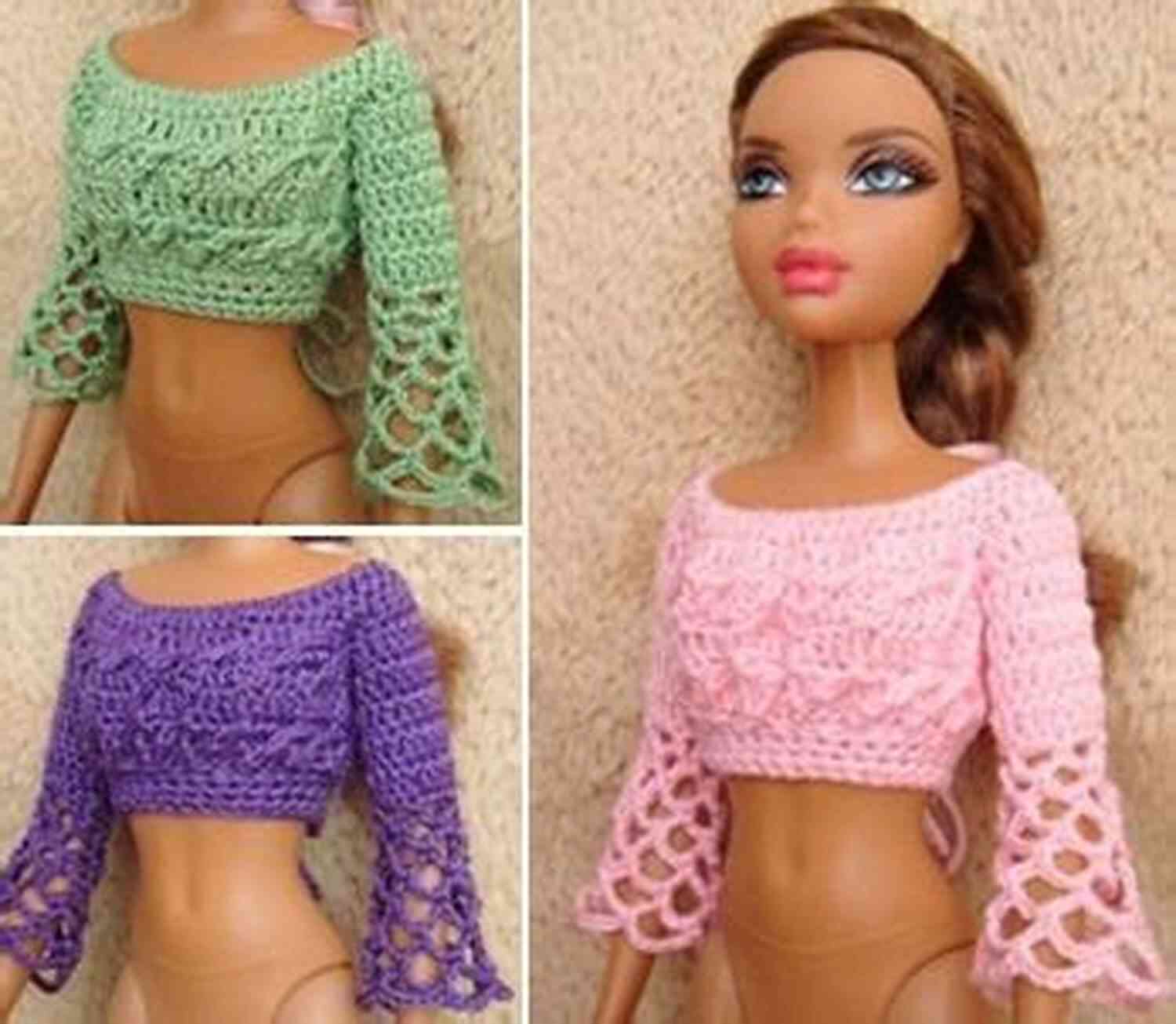 Crochet Pattern For Casual Jeans And T Shirt For Barbie Crochet Patterns For Barbie And Fashion Dolls